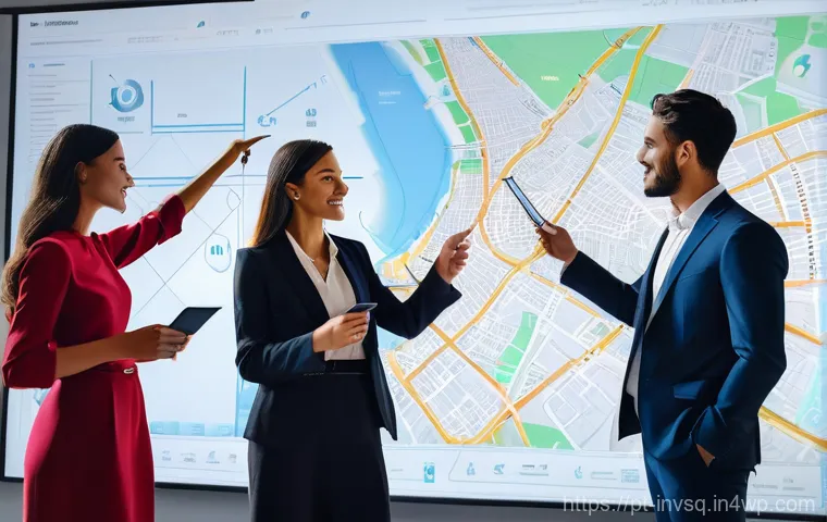 대체투자 옵션 평가의 유용한 사례 - **Prompt:** A diverse group of smart, well-dressed young professionals (men and women, all fully clo...