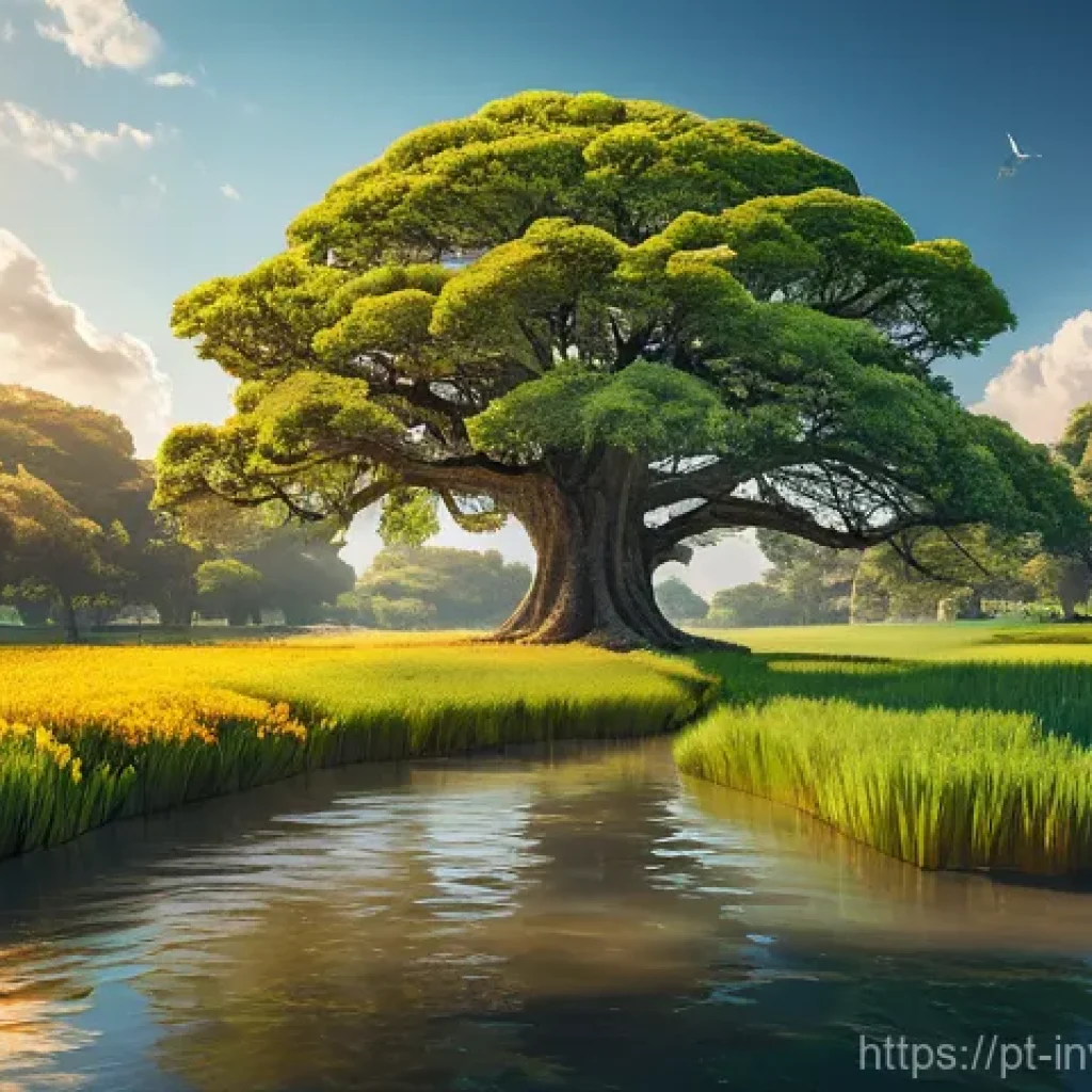 대체투자 옵션의 시장 접근성과 평가법 - **Prompt 1: The Diversified Growth Landscape**
    "A wide-angle, vibrant, and optimistic landscape ...